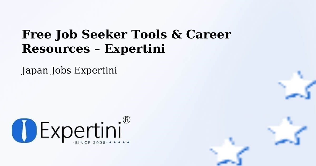 Free Job Seeker Tools & Career Resources – Miyajima - Miyajima, Japan Jobs Expertini