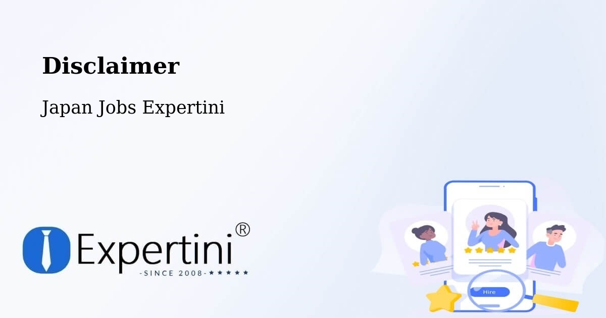 Disclaimer – Miyajima - Japan Jobs Expertini