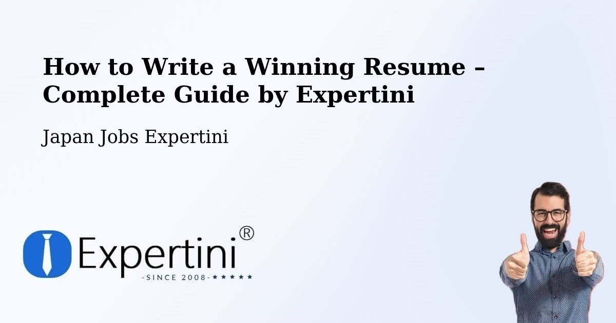 Resume Writing Guide for Job Seekers – Miyajima - Miyajima, Japan Jobs Expertini